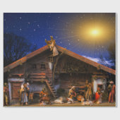 出生シーン ラッピングペーパー (フラット)