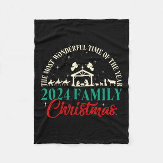 出生シーンChristian Christmasクリスマス2024マッチ フリースブランケット