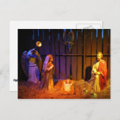 出生シーンChristmas Display in Washington DC シーズンポストカード (正面/裏面)