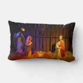 出生シーンChristmas Display in Washington DC ランバークッション (裏面)