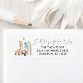 出生シーンGlad Tidings Return Name Address ラベル (インサイチュ)