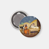 出生シーンJesus Mary Joseph安定季節 マグネット (正面/裏面)