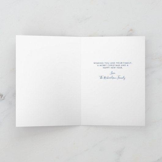 出生ジョイ水の色の宗教クリスマス シーズンカード (内部)