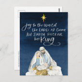 出生ジョイ水の色の宗教クリスマス ポストカード (正面/裏面)