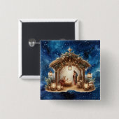 出生スクエアボタン 缶バッジ (正面&裏面)