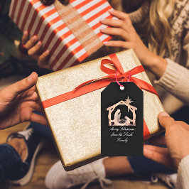 出生スターパーソナライズされたクリスマスステッカー ギフトタグ