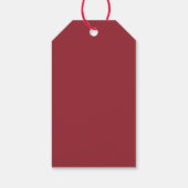 出生スターパーソナライズされたクリスマスステッカー ギフトタグ (裏面)