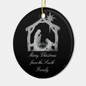 出生スターパーソナライズされたクリスマス セラミックオーナメント (左)