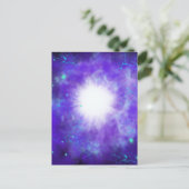 出生スターパーソナライズされたバジェットホリディハガキ シーズンポストカード (スタンド正面)