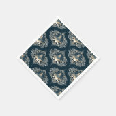 出生スター疑問に思オブマンダラミッドセンチュリーオギー スタンダードカクテルナプキン (角)