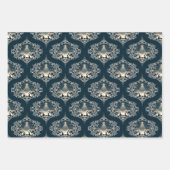 出生スター疑問に思オブマンダラミッドセンチュリーオギー ラッピングペーパーシート (正面)