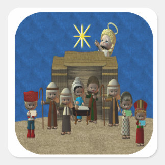 出生ステッカーセット スクエアシール