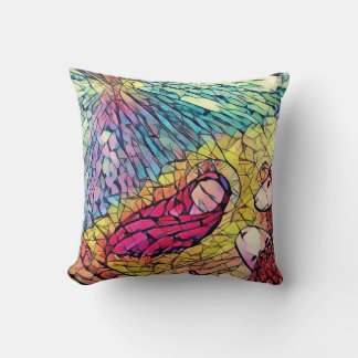 出生ストーリーマンガーベビーイエスステンドグラス クッション