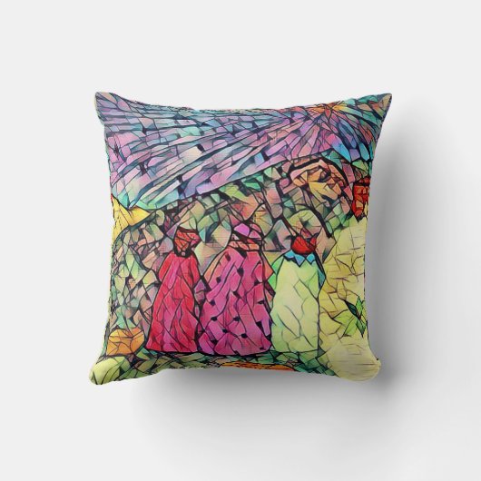 出生ストーリーマンガー3ウィスメン装飾用クッション クッション (裏面)