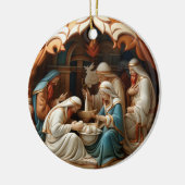 出生セラミック円オーナメント セラミックオーナメント (左)