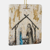 出生セラミック角オーナメント セラミックオーナメント (右)