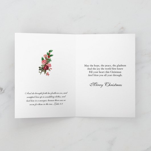 出生セントジョセフヴァージンメアリベビーイエスエンジェルス シーズンカード (内部)