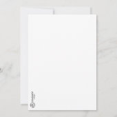 出生ツリーフォトカード カード (裏面)