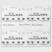 出生テーマ，赤，金ゴールド，緑バロック ラッピングペーパー (フラット)