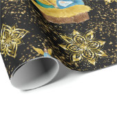 出生ナイトメアリージョセフイエスエンジェルズゴールデン ラッピングペーパー (ロールコーナー)