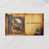 出生パーチメントブライトブルーサファイアモノグラム 名刺 (裏面)