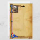 出生パーチメントモノグラム 便箋 (正面/裏面)