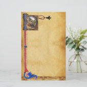 出生パーチメントモノグラム 便箋 (スタンド正面)