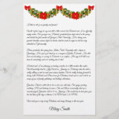 出生ファミリークリスマスニュースレターのパーソナライズ 便箋 (正面)