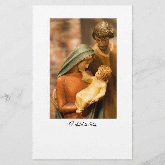 出生ファミリークリスマスニュースレターのパーソナライズ 便箋 (裏面)