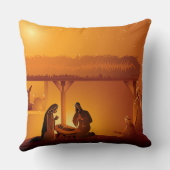 出生ベビーイエスメアリージョセフクリスマス クッション (裏面)