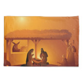 出生ベビーイエスメアリージョセフクリスマス 枕カバー (裏面)