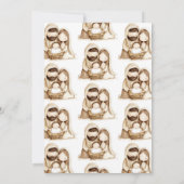 出生ベビーイエスメリー宗教的なクリスマス 招待状 (裏面)