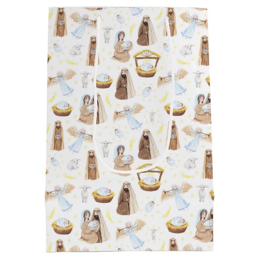 出生ベビーイエズミディアム抱き枕 ミディアムペーパーバッグ (裏面)