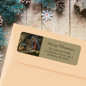 出生ボッティチェリメリークリスマス差出人住所 ラベル