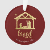 出生マンガーイエズラブクリスチャンファミリー オーナメント (正面)