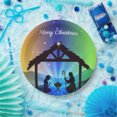 出生マンガークリスマスグラフィック ペーパープレート (パーティー)