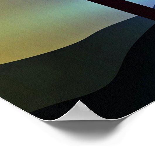 出生マンガークリスマスグラフィック ポスター (角)