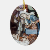 出生マ伝統的ンジャシーンセラミックオーナメント セラミックオーナメント (裏面)