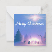 出生メリークリスマス&ハッピーニューイヤー！ ノートカード (正面)