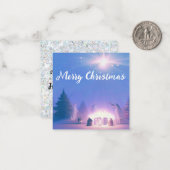 出生メリークリスマス&ハッピーニューイヤー！ ノートカード (正面/裏面インサイチュ)