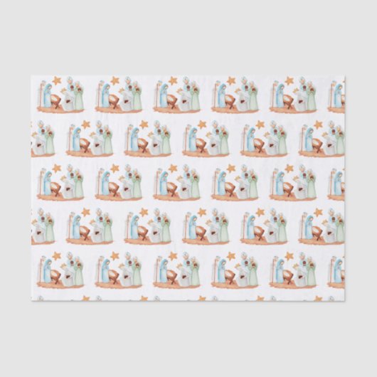 出生メリージョセフイエス3キングスクリスマス 薄葉紙 (正面)