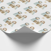 出生メリージョセフベビーイエスクリスマス ラッピングペーパー (角)