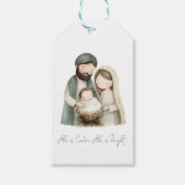 出生メリージョセフベビーイエスズスオールアコムスクリプト ギフトタグ (正面)