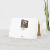 出生モノグラムクリスマスパーチメントブルージェム シーズンカード (裏面)