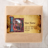 出生モノグラムクリスマスパーチメント ラベル (インサイチュ)