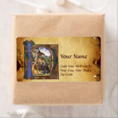 出生モノグラムクリスマスパーチメント ラベル (インサイチュ)