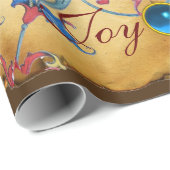 出生モノグラムフローラクリスマスパーチメント ラッピングペーパー (ロールコーナー)