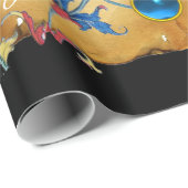 出生モノグラムフローラクリスマスパーチメント ラッピングペーパー (ロールコーナー)