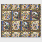 出生モノグラム羊皮紙 ラッピングペーパー (フラット)