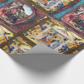 出生モノグラム羊皮紙 ラッピングペーパー (角)